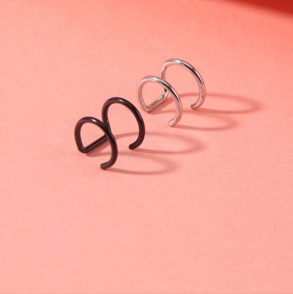 Fake nose ring or lip ring or earring